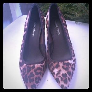 Donald J Pliner leopard kitten heels